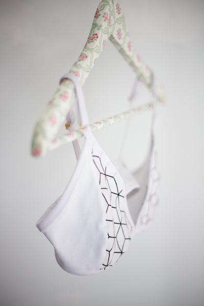 White Tumble Bralette Made in Germany