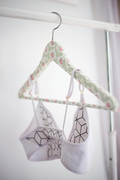 Organic Cotton White Bralette Made in Germany