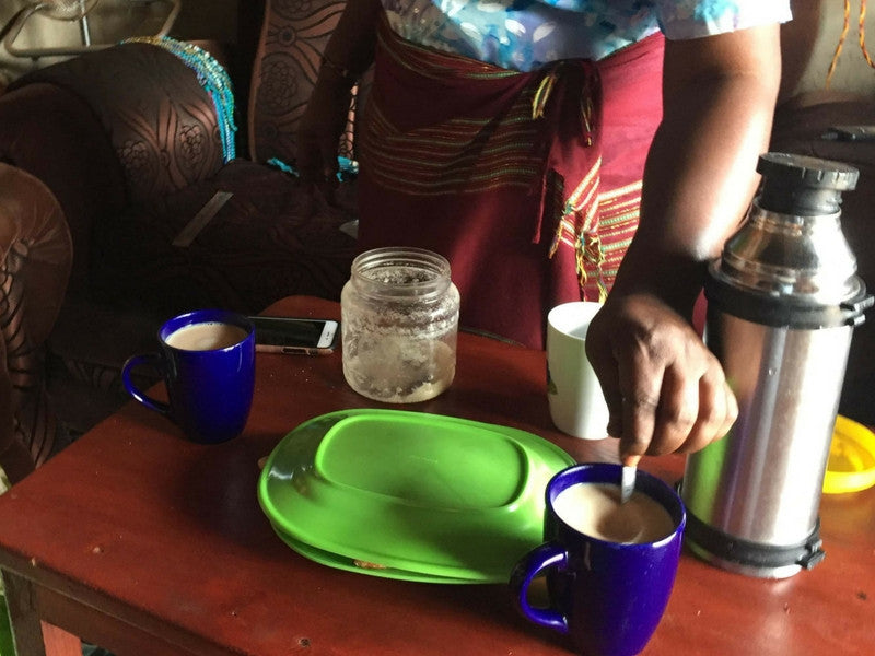Ugandan Chai with Milk and Sugar