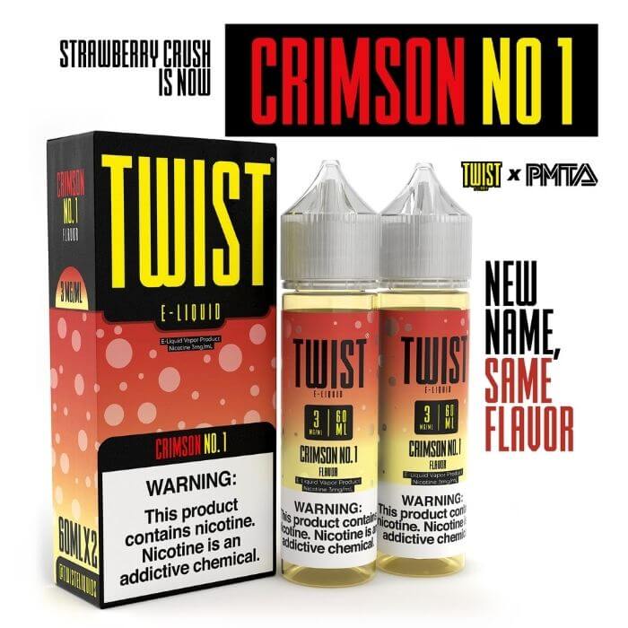 Crimson No. 1 (Strawberry Crush) Nicotine Salt by Twist E-Liquids