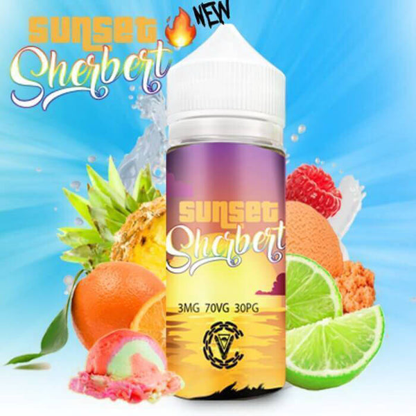 Sunset Sherbert by Chain Vapez E-Liquid | eJuiceDB.com: 1500+ Brands