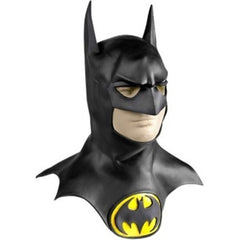 Batman Adult Size Latex Costume Mask w/ Cowl And Logo DC Comics - Cyberteez