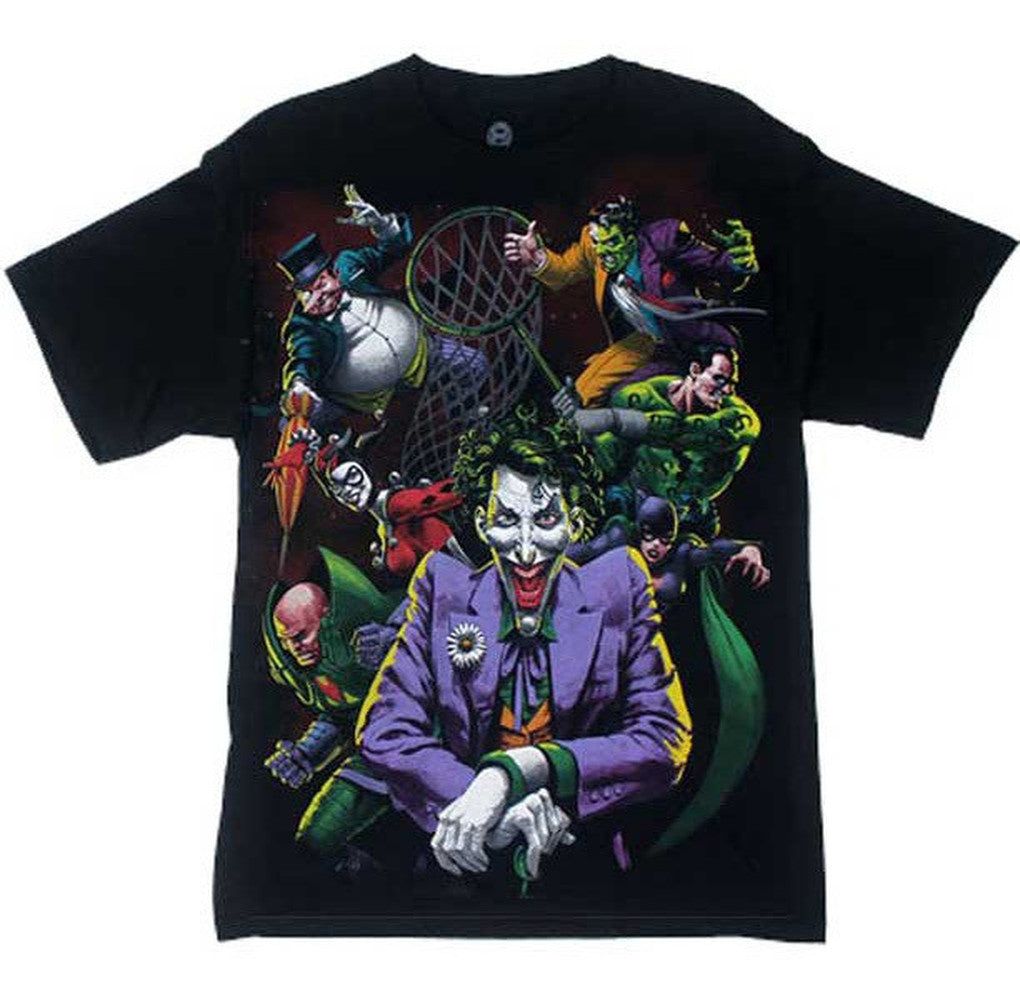 Batman Villains Joker Riddler Penguin DC Comics T-Shirt - Cyberteez