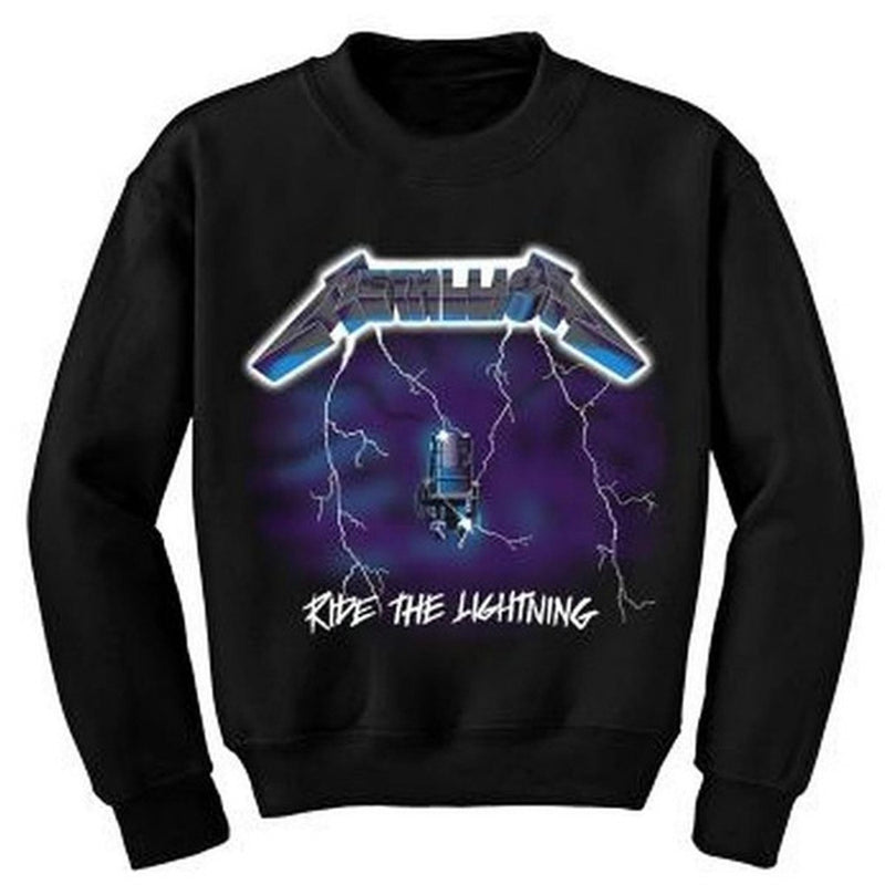 metallica ride the lightning sweatshirt