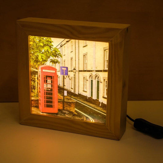 Bristol gifts. Dark Tree wooden light box