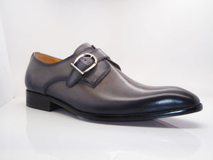 Calfskin Monkstrap Grey – C&E Fashions