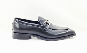 Burnished Calfskin Slip-On Loafer Black – C&E Fashions