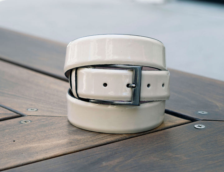 Patent Leather Belt Navy 40 C&E