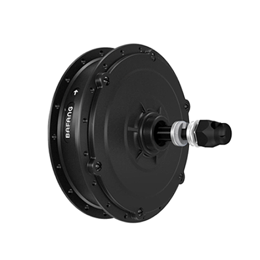 750W Bafang geared brushless hub motor for the DJ Mountain Bike by DJ Bikes