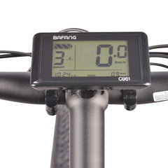 DJ Mid Drive Fat Bike, mid drive electric bike includes adjustable backlit LCD display