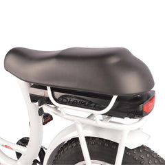 DJ Super Bike Step Thru, step thru electric mini bike banana-style, cushioned saddle