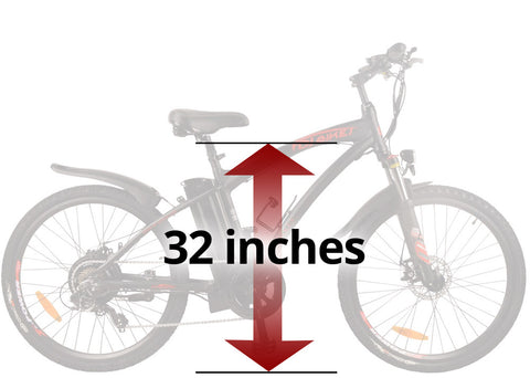 DJ Mountain Bike Geometry - Standover Height