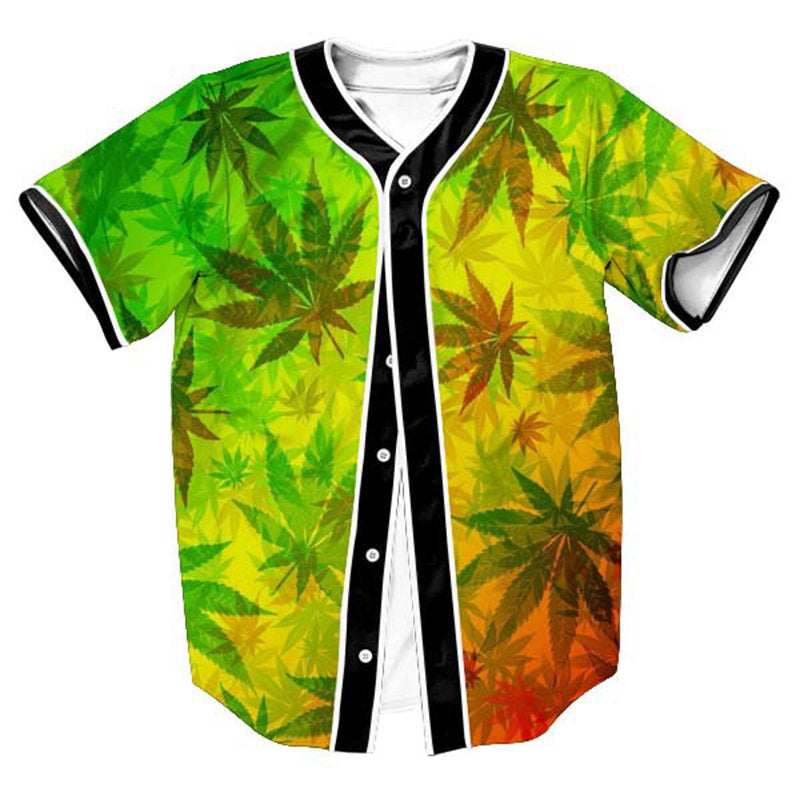 weed baseball jersey