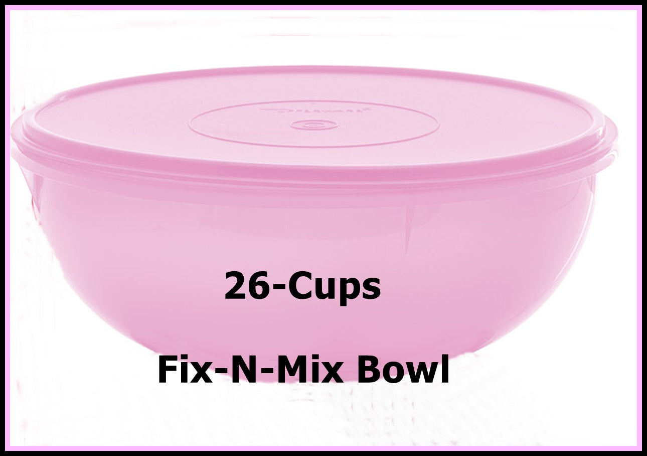 Tupperware 26 Cup Fix N Mix Bowl. Pink