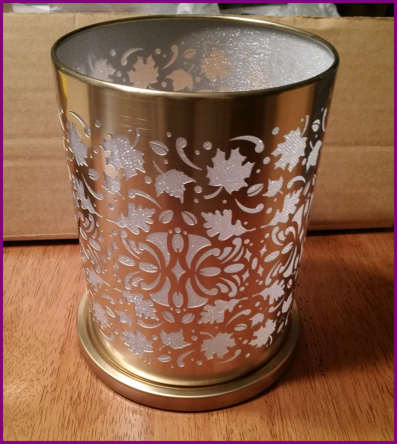 partylite enchanted silver votive lamp