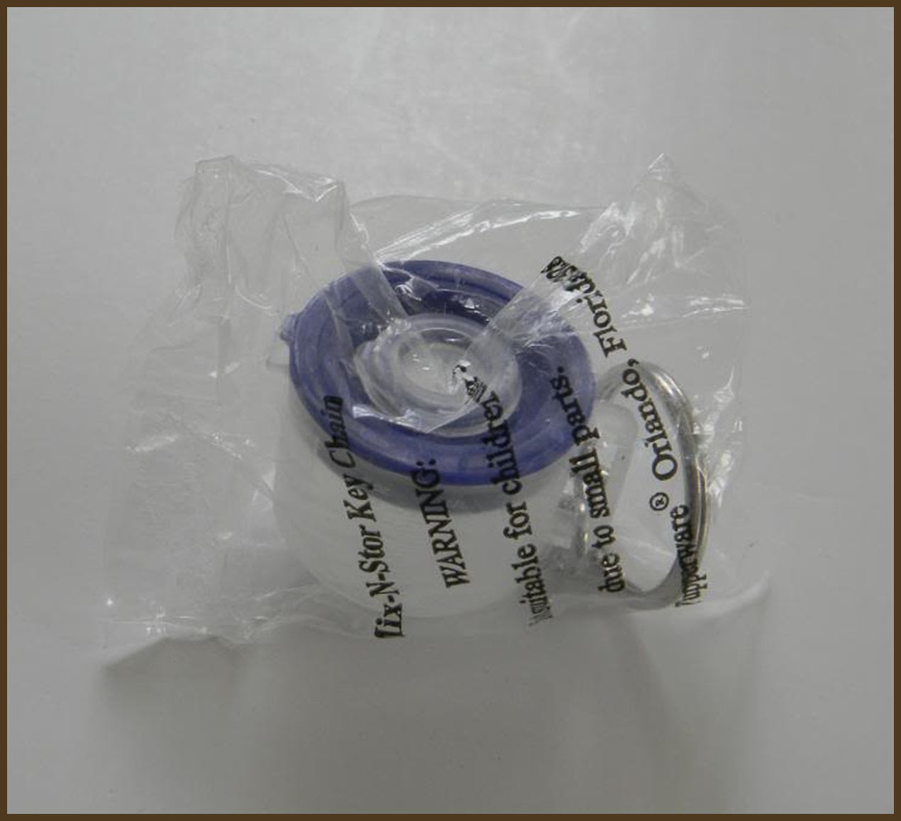 TUPPERWARE Mini RARE Mix N Stor Plus Store Pitcher Bowl Key Chain Bold N Blue