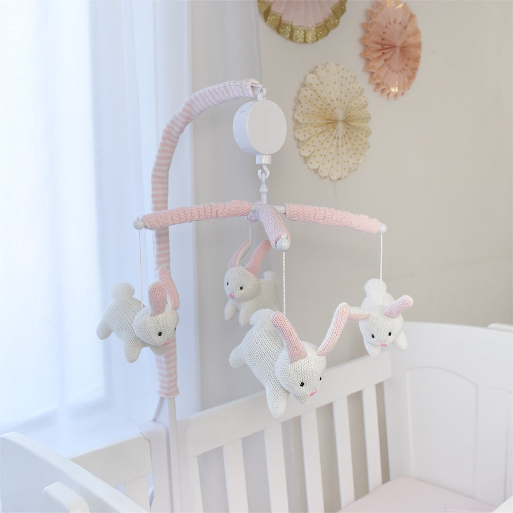 bunny cot mobile