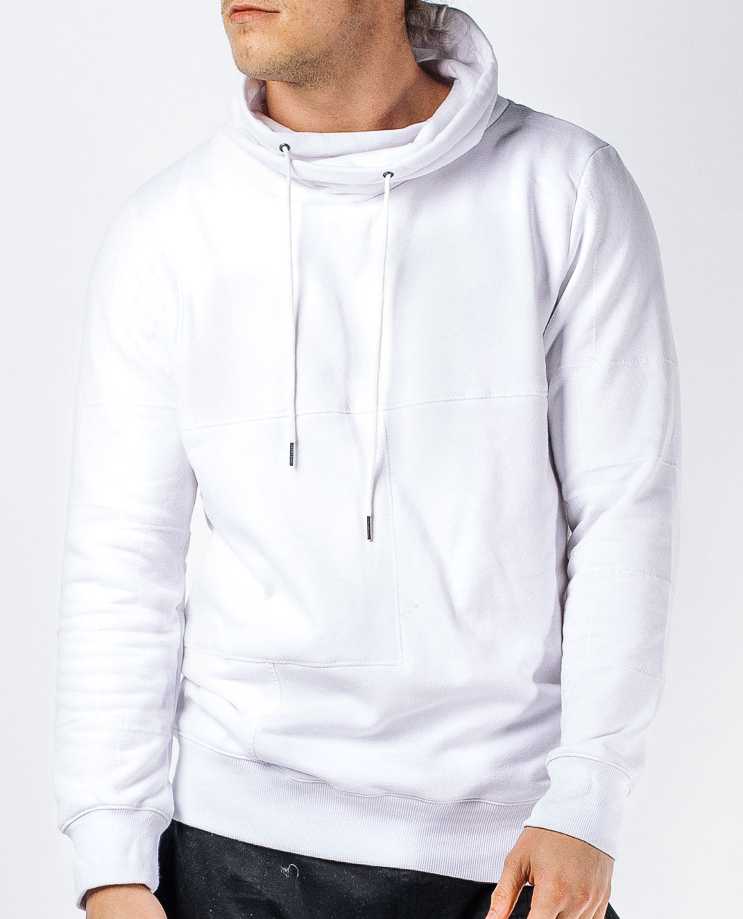 Modern Comfort with High Style and Design. Fine attention to detail with amazing stitching. Pisa Patchwork Hoodie