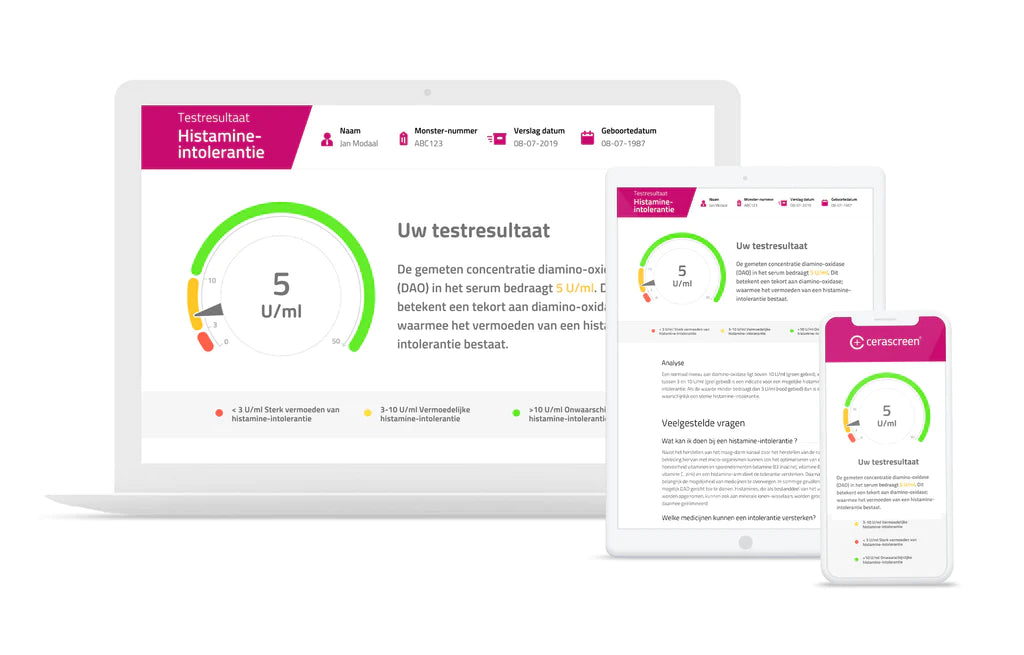 Resultaten Histamine Test - Double Pack