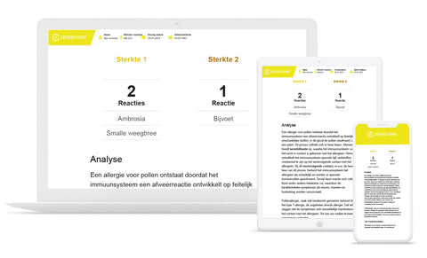 Resultaten Hooikoorts Test