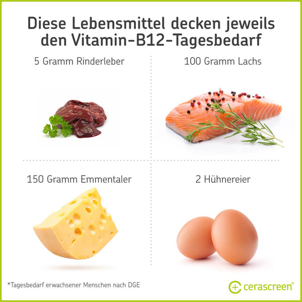 Lebensmittel, die den Tagesbedarf an Vitamin B12 decken