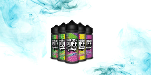 Moreish Puff Candy Drops E-Liquid Shortfill Grape and Strawberry