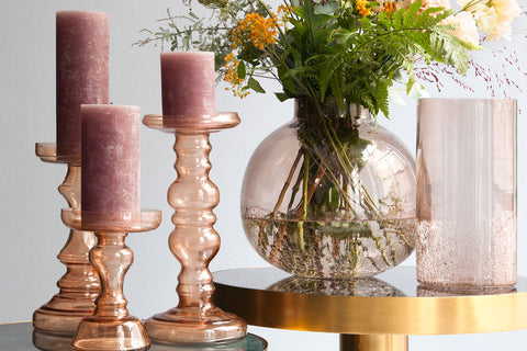 Blush Candle Holders by Cozy Living