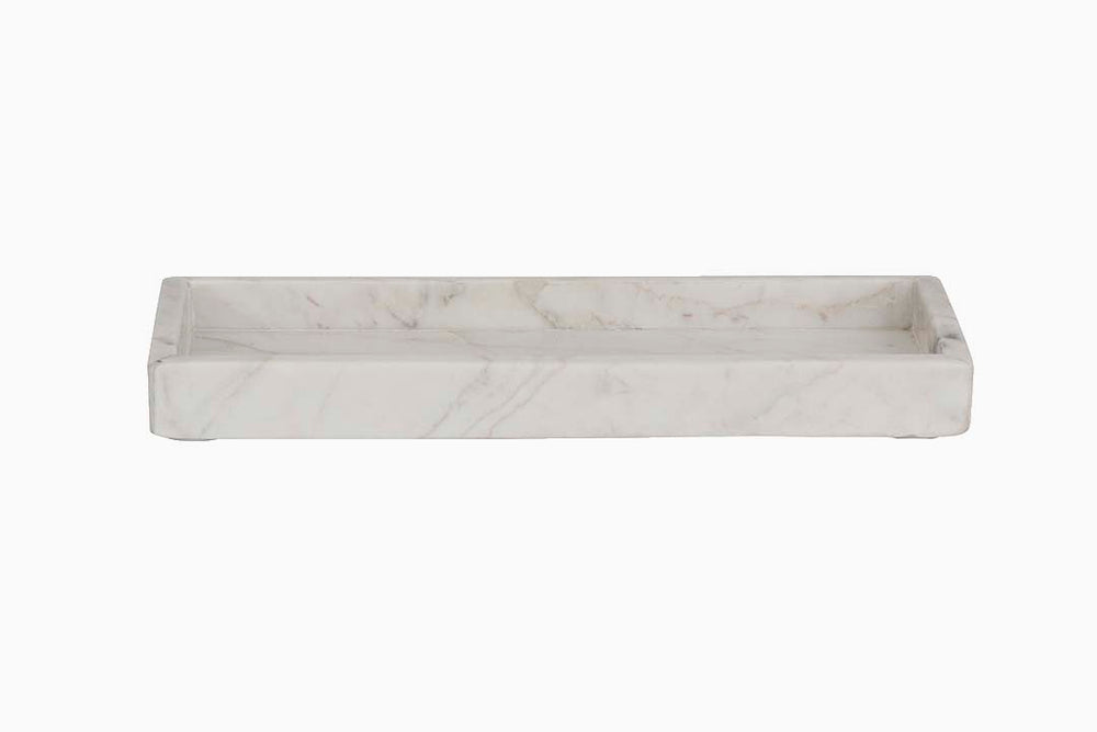 White Marble Bathroom Accessories Tray