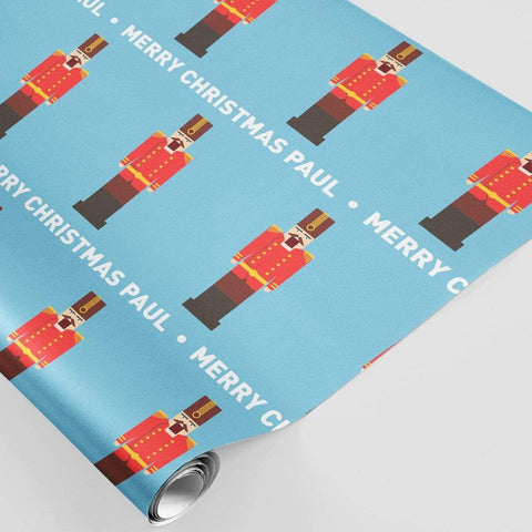 Personalised Christmas Wrapping Paper Nutcracker