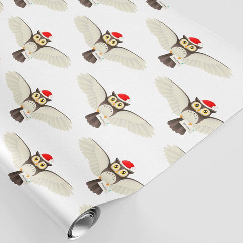 Personalised Christmas Wrapping Paper Owl