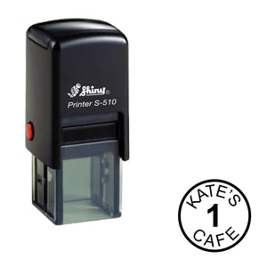 custom loyalty card self inking stamp