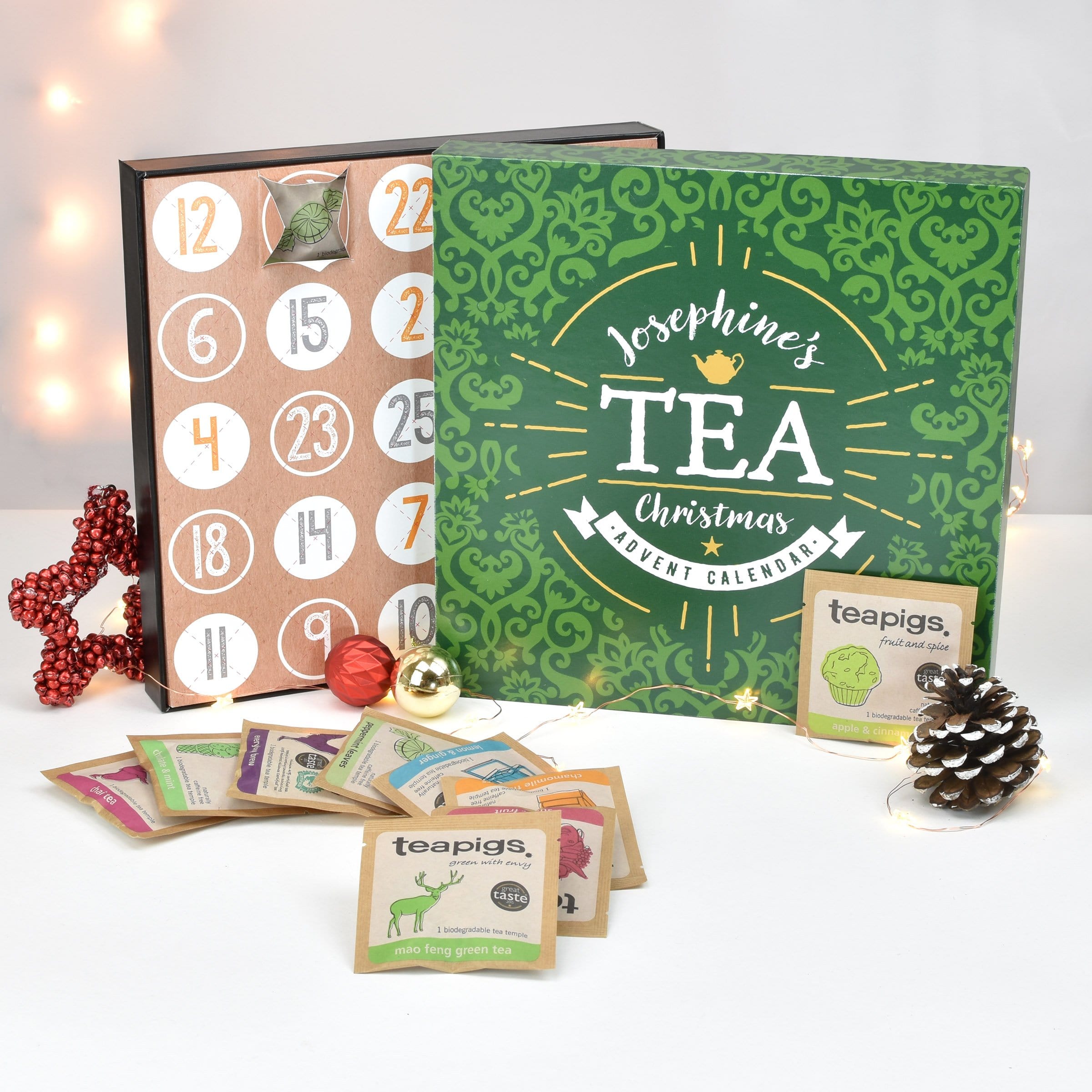 Personalised Tea Advent Box stamptasticuk