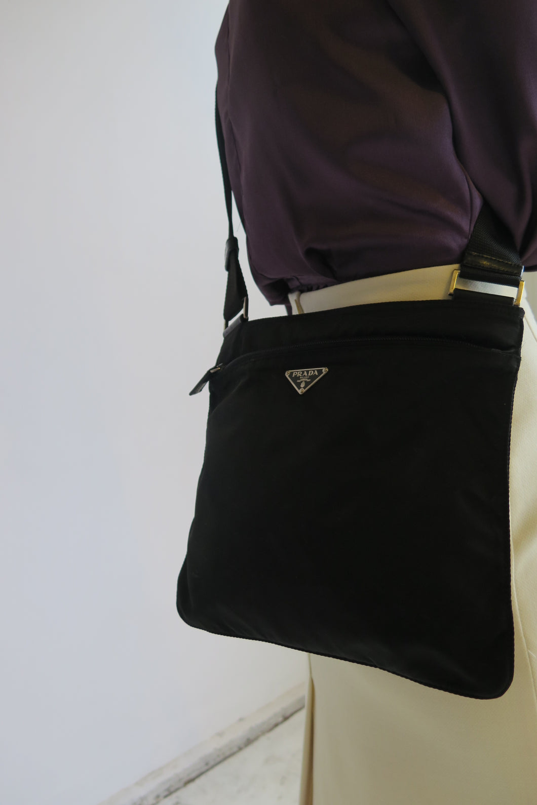 Prada Black Nylon Crossbody Bag - Studio Travel