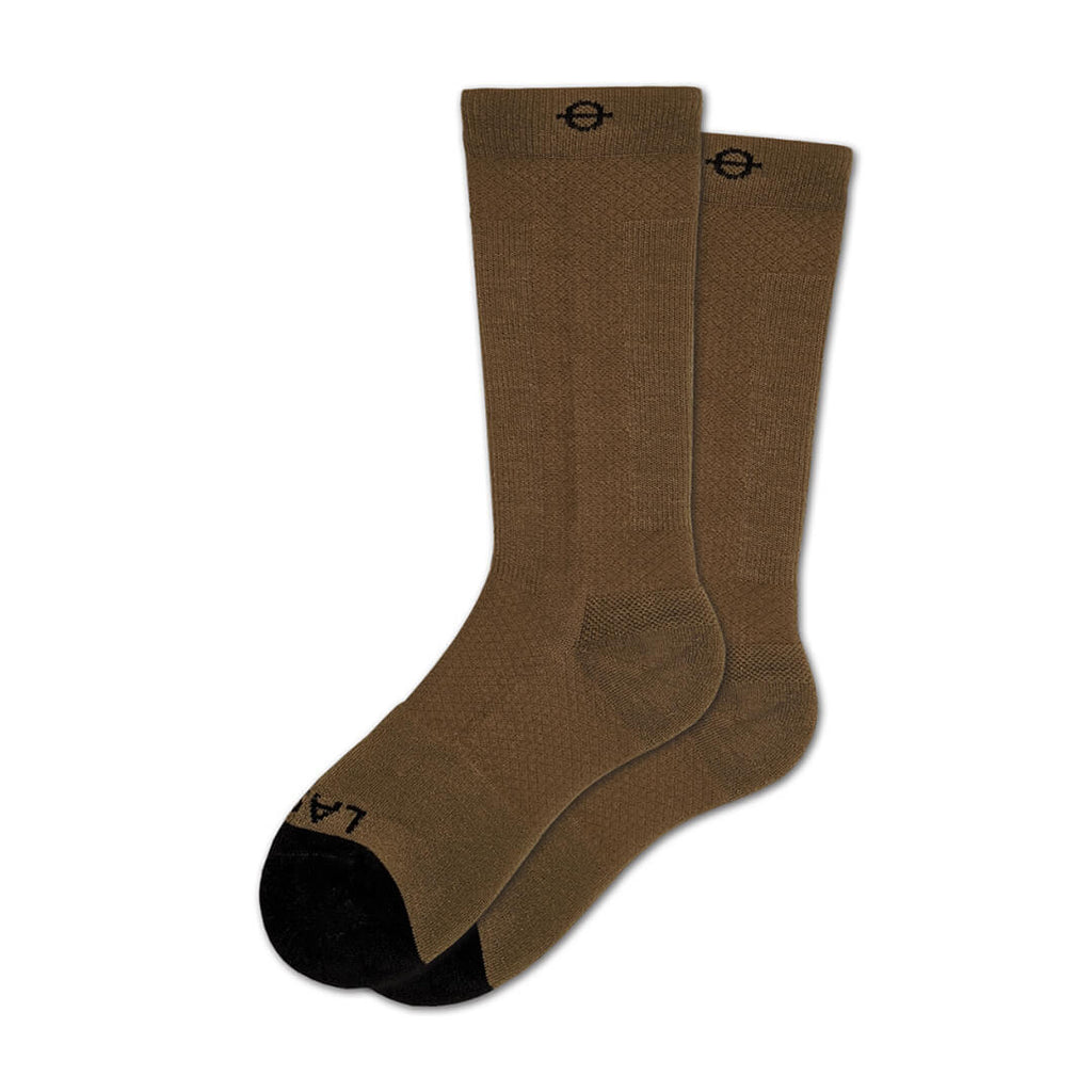 performance-compression-socks-coyote-brown-crew