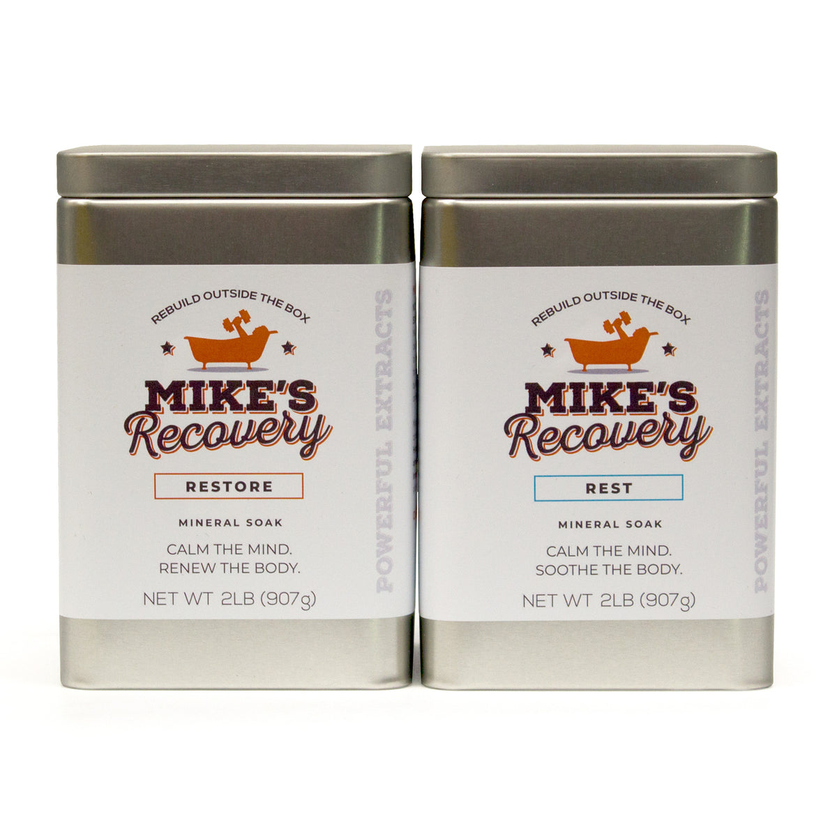 REST & RESTORE Mineral Soak 4lb Tin Combo