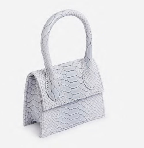 accessorize snake print bag