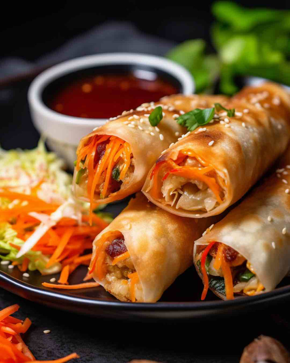 Chinese Spring Rolls (春卷), Deep-Fried or Air-Fried - Red House Spice