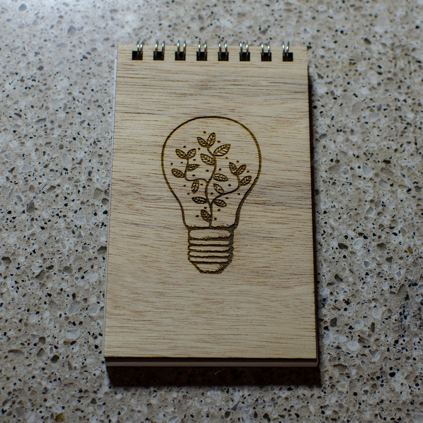 Wooden 3 x 5 Art Notepad