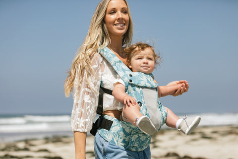 Babywearing at the beach