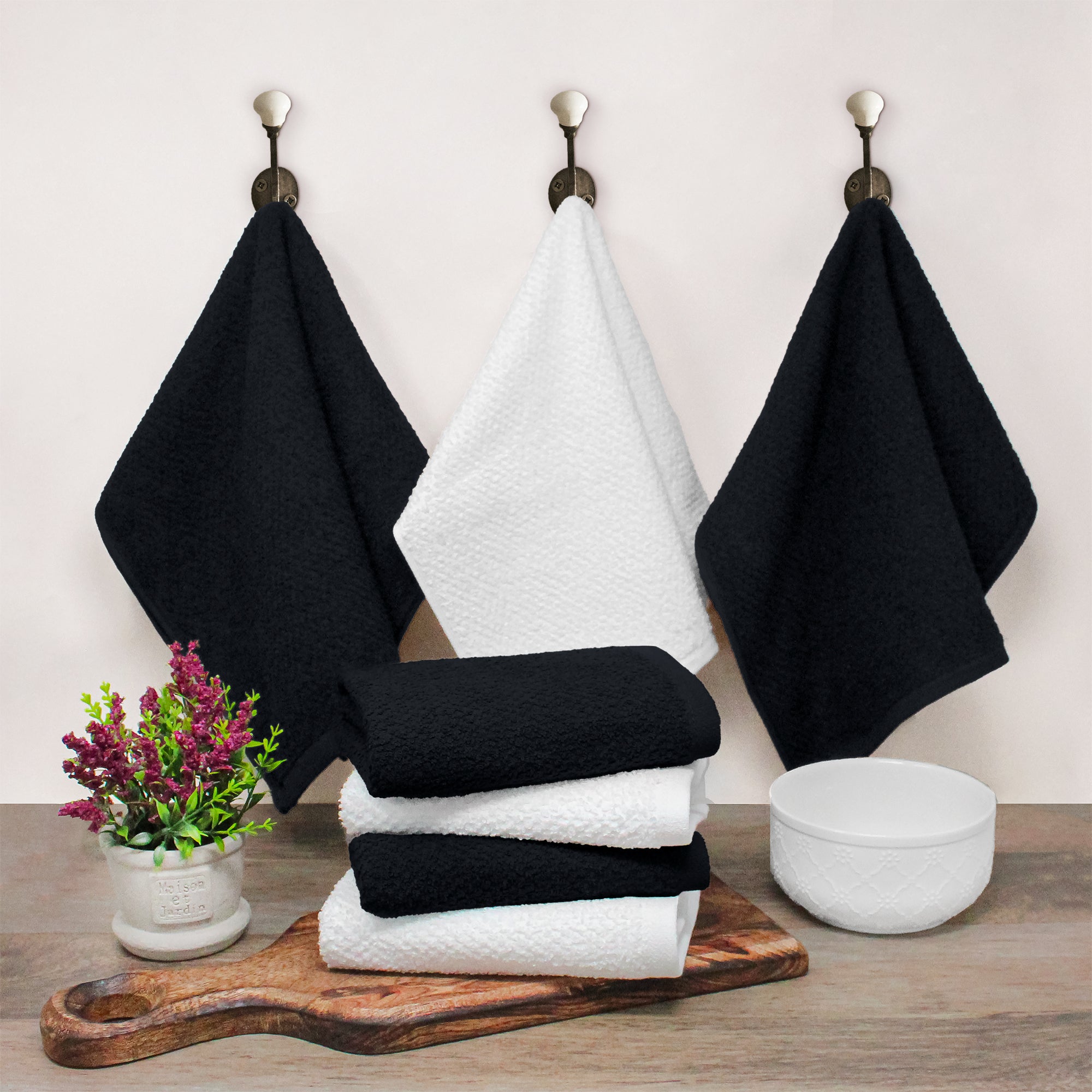 12 Pack 16”x28” Bleach Proof Hand Towel 3 lb Burgundy – Towels N More