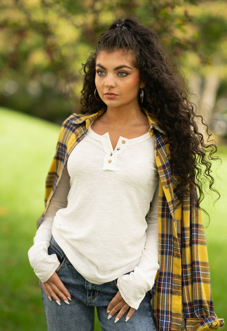 stay here forever plaid top white leah top addison denim