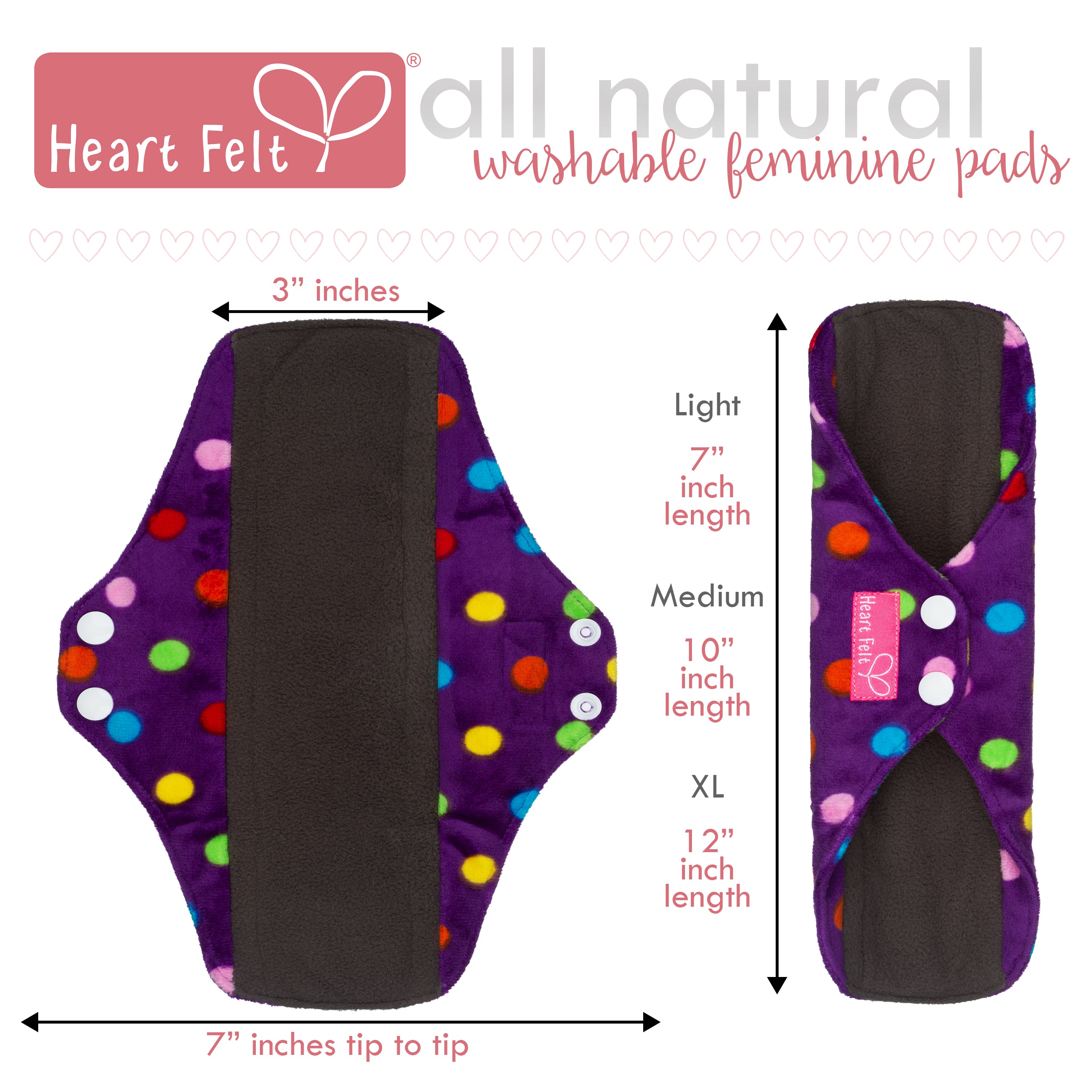 washable cloth menstrual pads