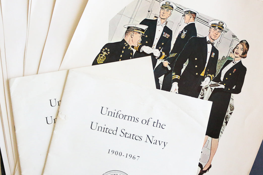 Vintage Us Navy Uniform Posters 1776 1967 Lord Wallington