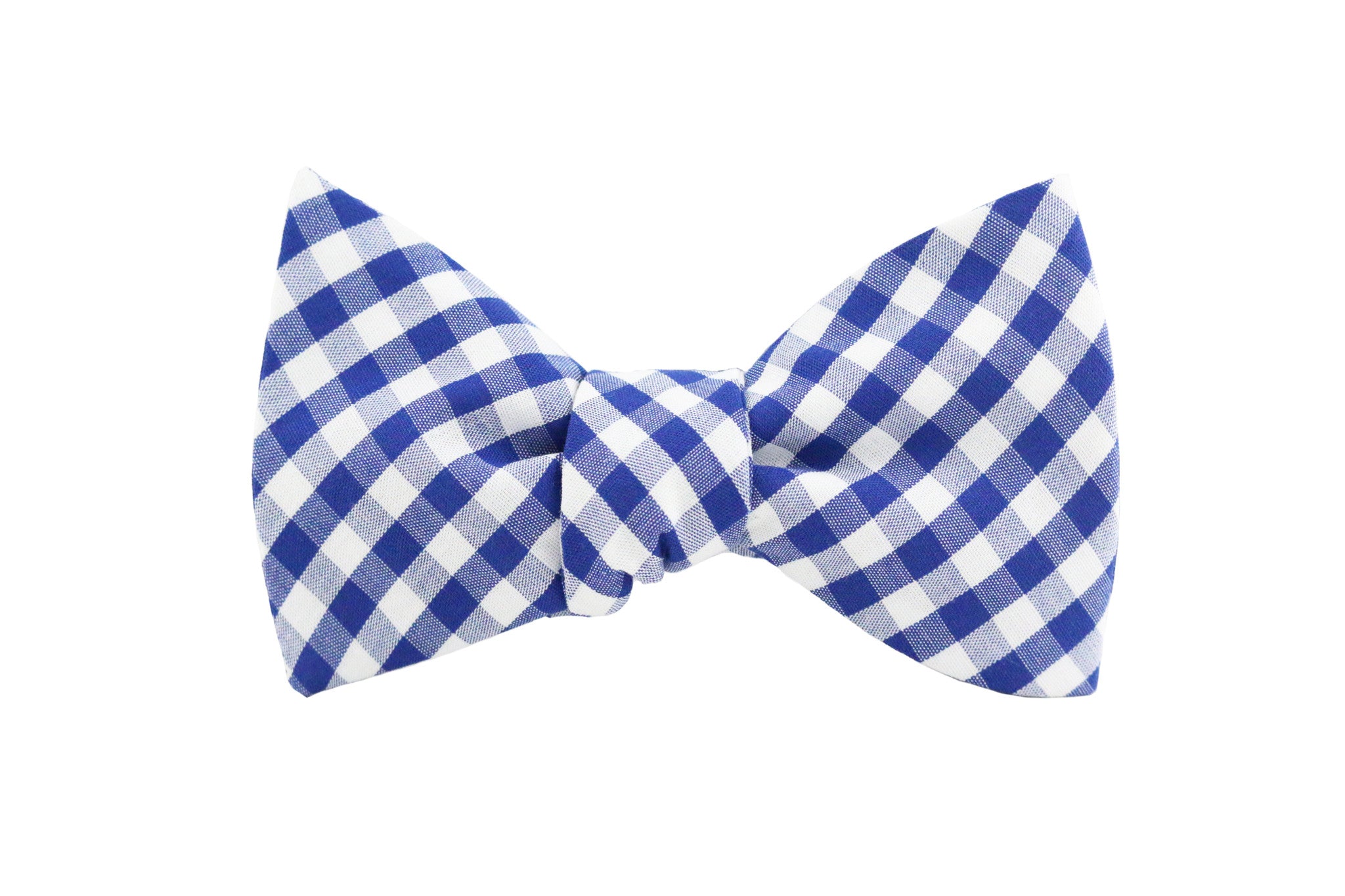 Blue Gingham Bow Tie – Lord Wallington