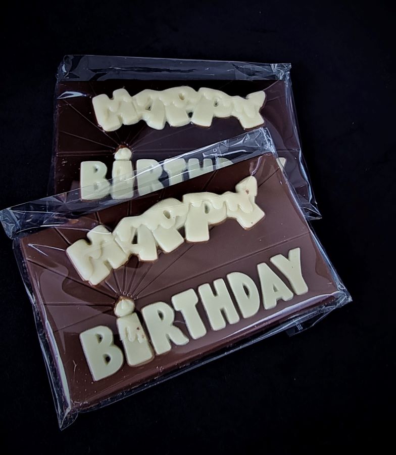 Happy Birthday Chocolate Bar – Essenze Chocolates