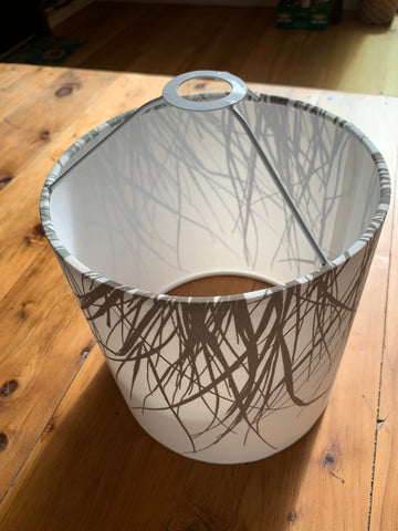 lampshade with inverted fitted ring 
