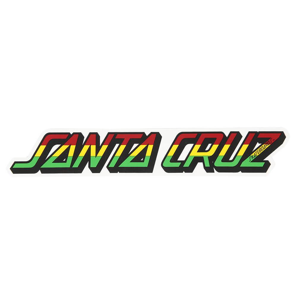 Santa Cruz Rasta Strip Sticker