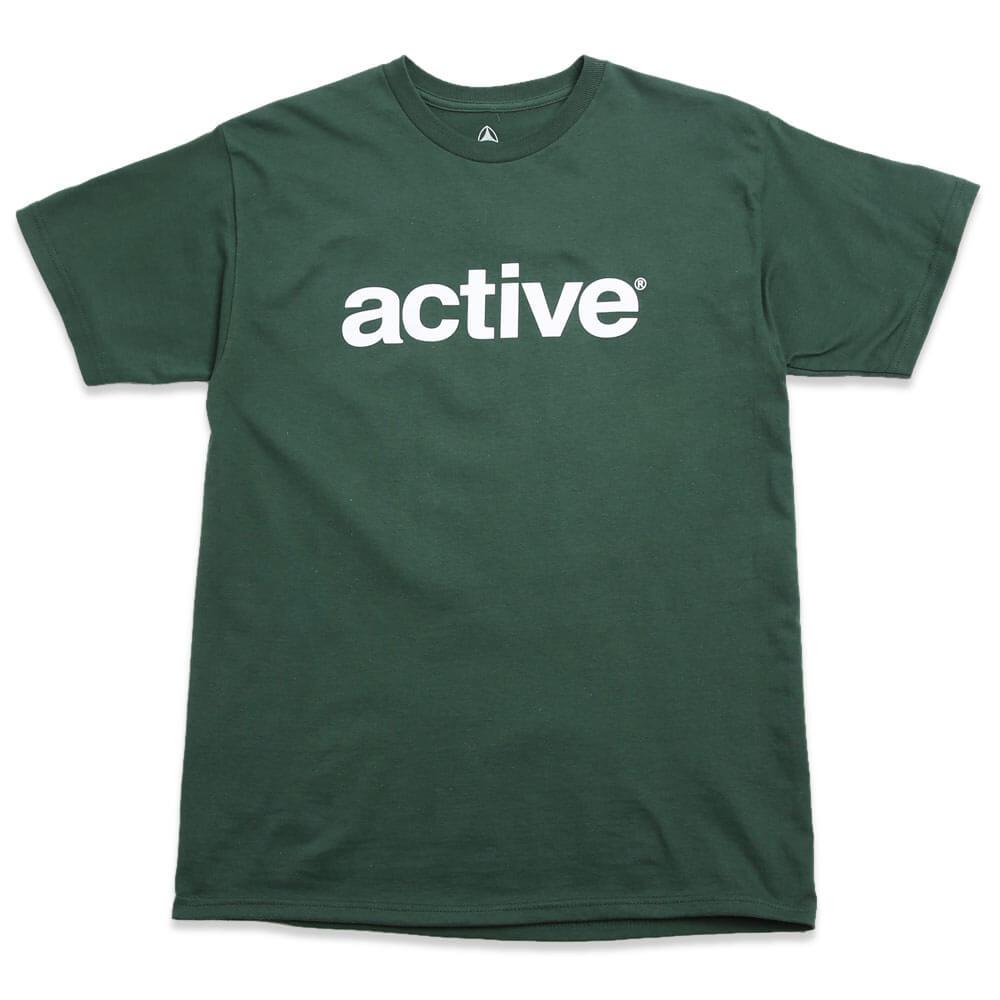 Men's Active White Logo T-Shirt | 100% Cotton