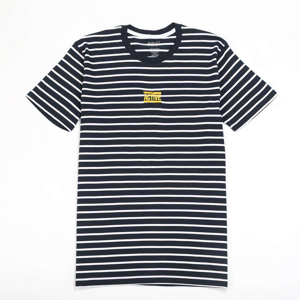 Men's Active Simple Steady Stripe T-Shirt | 100% Cotton