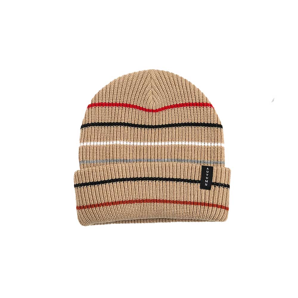 Select Multi Stripe Beanie - Khaki